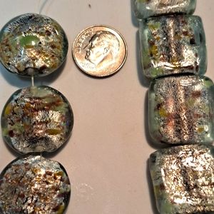 Beautiful vintage handmade glass beads for jewelry making